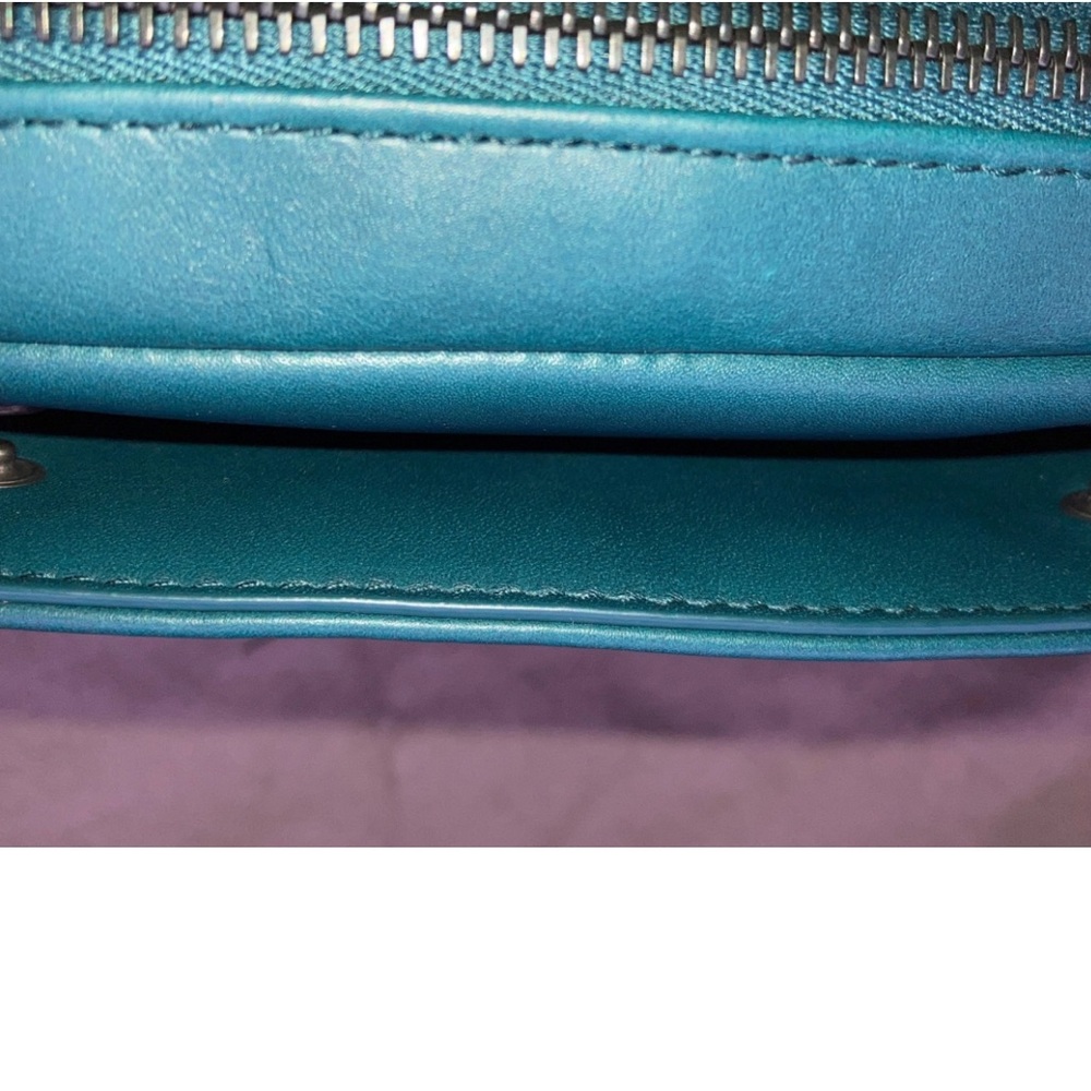 BNWT! Teal Leather Authentic Bottega Veneta Intrecciato Belt Bag - Picture 5 of 9